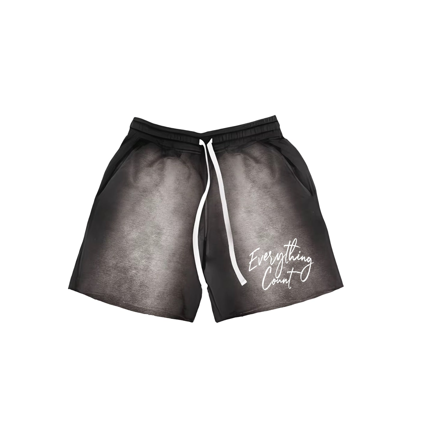 Black "ECC" Sweat Shorts