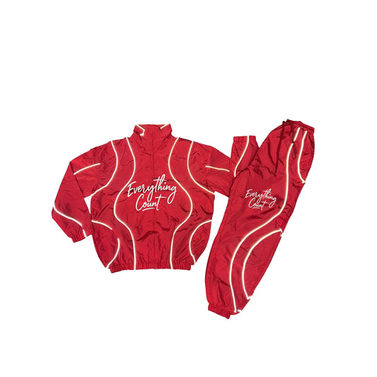 Red "Reflective Counters" Tracksuit